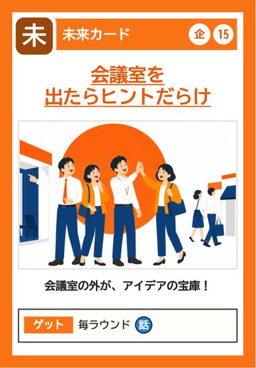 未来カード：会議室を出たらヒントだらけ